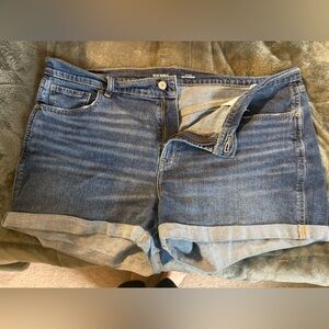 Old Navy Blue Denim Women Shorts